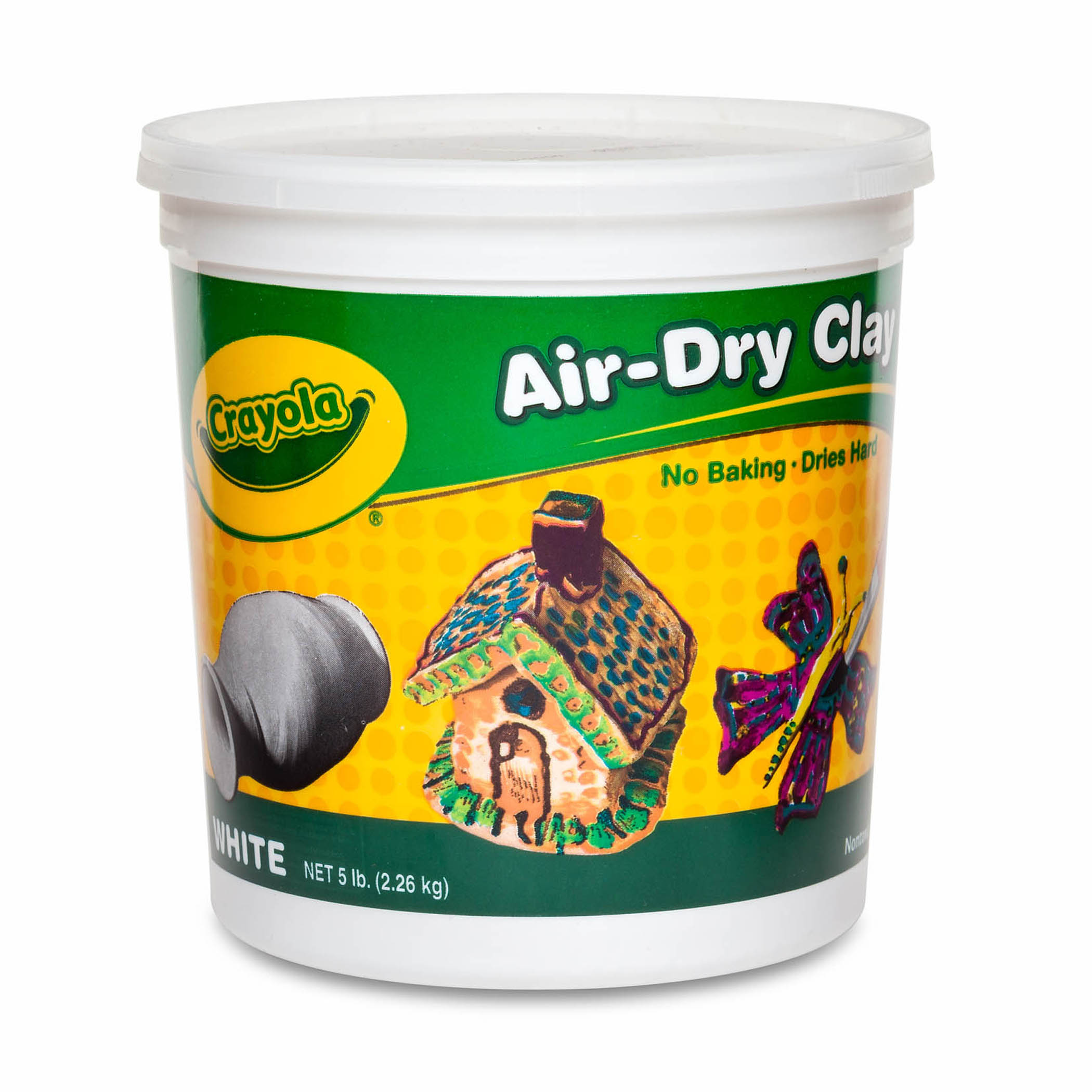 Crayola Air-Dry Clay, White, 5 Lb Per Pack, 2 Packs
